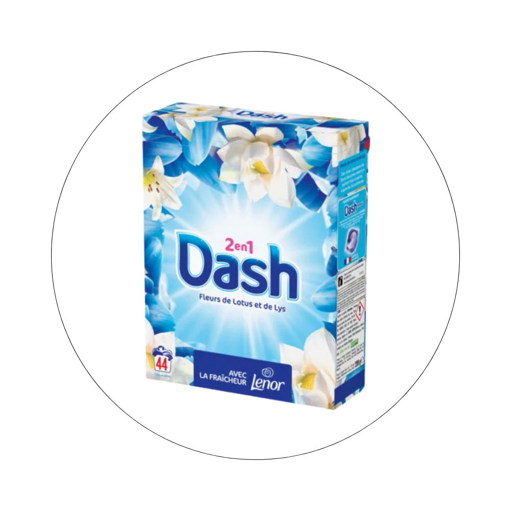 DASH - Lessive en Poudre Fleurs de Lotus et de Lys / réf. 3340912