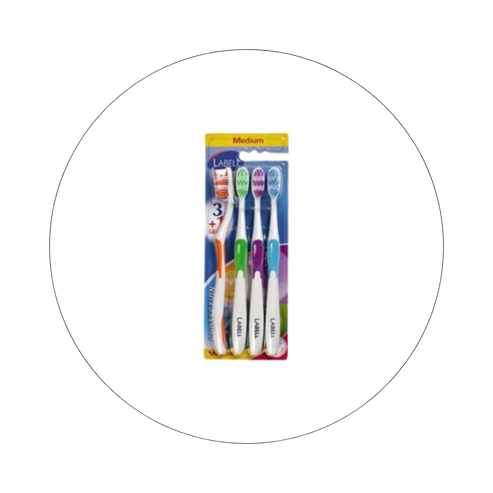 LABELL - Brosse à Dent Médium x4 / réf. 40675003