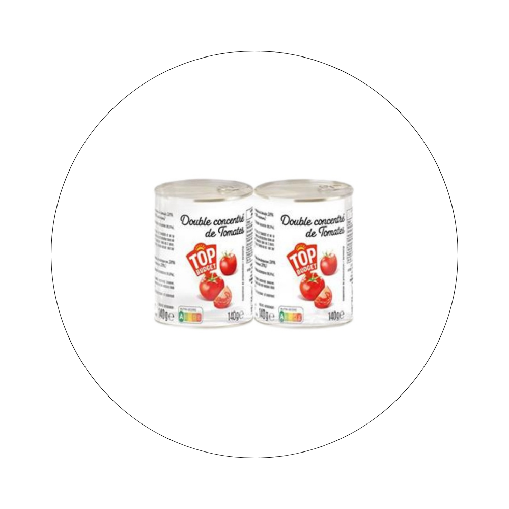 TOP BUDGET - Double Concentré de tomates