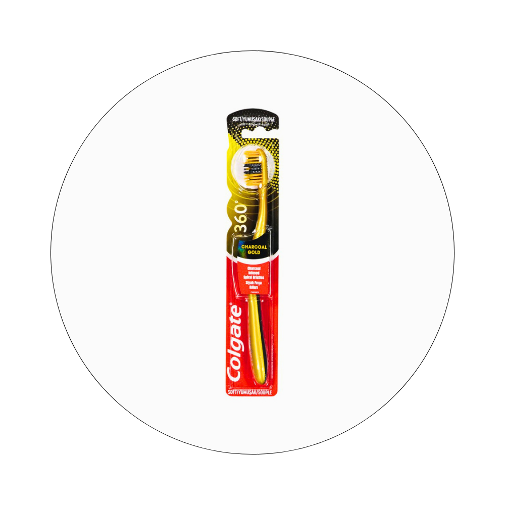 COLGATE - Brosse à Dent 360° Gold Charcoal