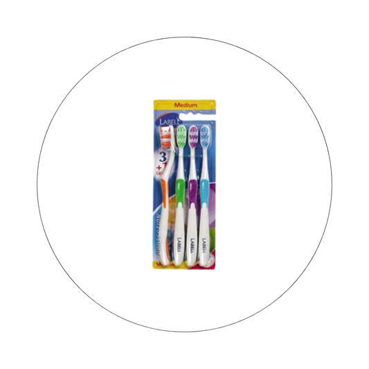 LABELL - Brosse à Dent Médium x4 / réf. 40675003