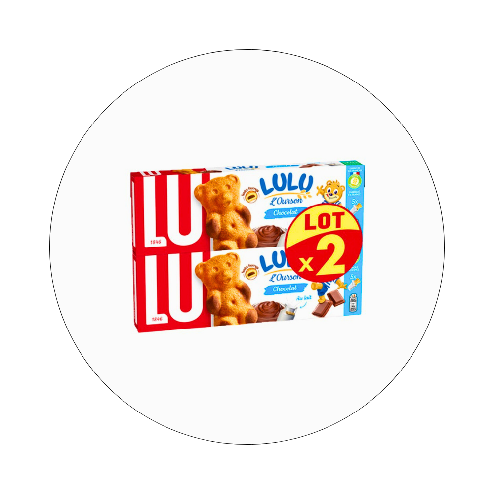 LU - L'Ourson Chocolat x2 / réf. 1221308I