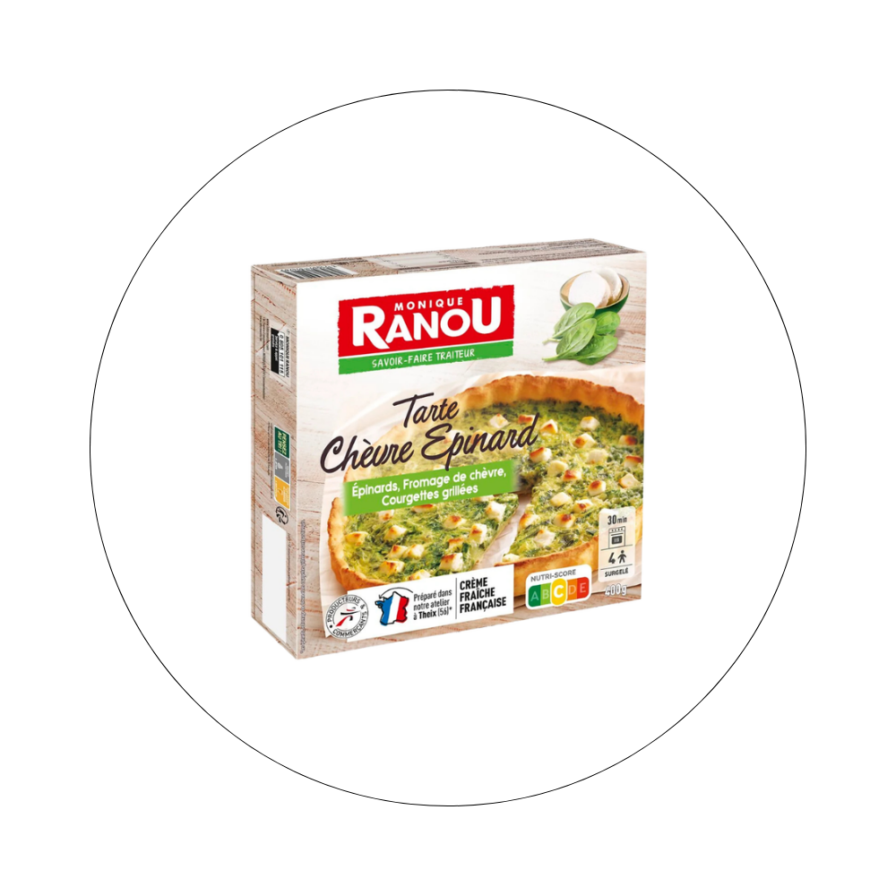 RANOU - Tarte Chèvre Épinards / réf. 47280152