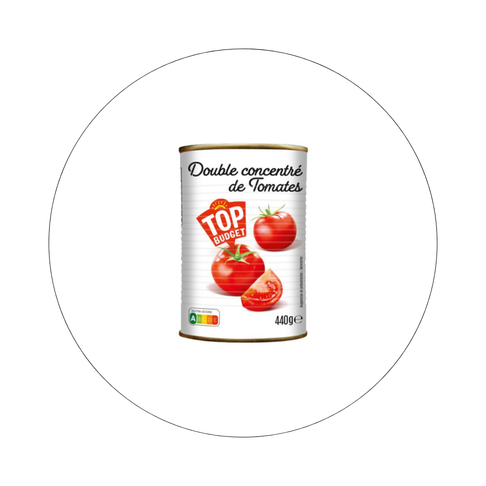 TOP BUDGET - Double Concentré de tomates